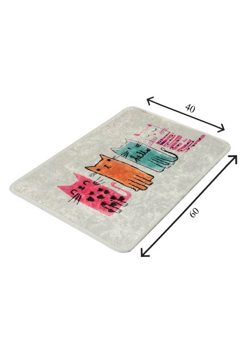 Mijölnir Alfombrilla de Baño Antideslizante y Suave 40 x 60 cm, Cómoda y Almohadillada, Material 100% Poliéster, Fácil de Lavar